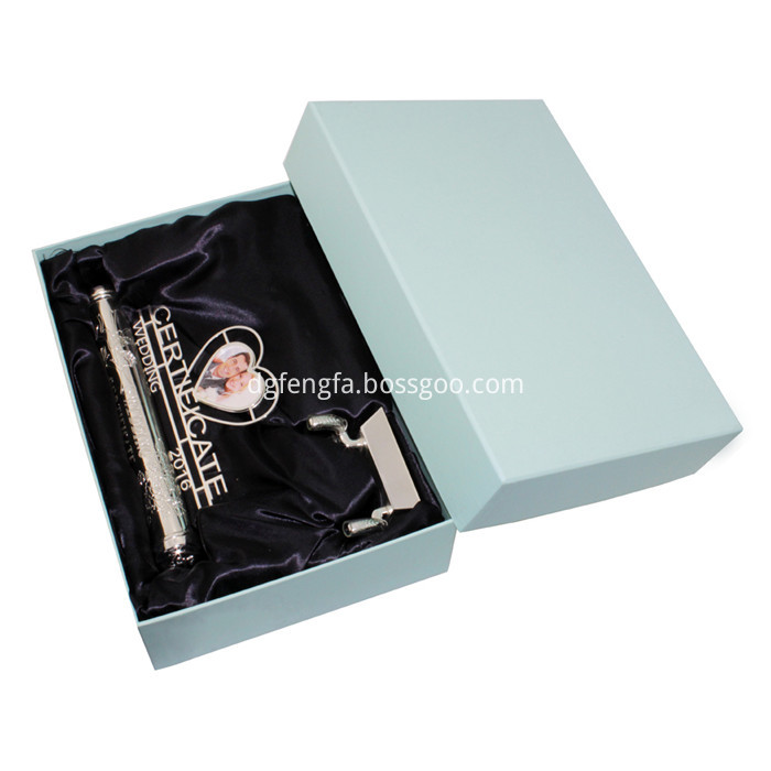 Wedding certificate holder with photo frame