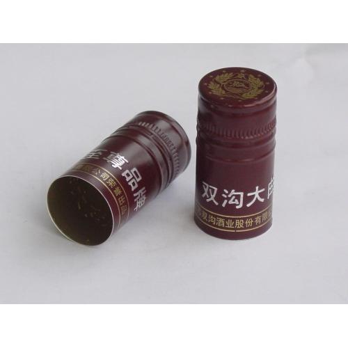 custom screw glass bottle aluminum cap for wine