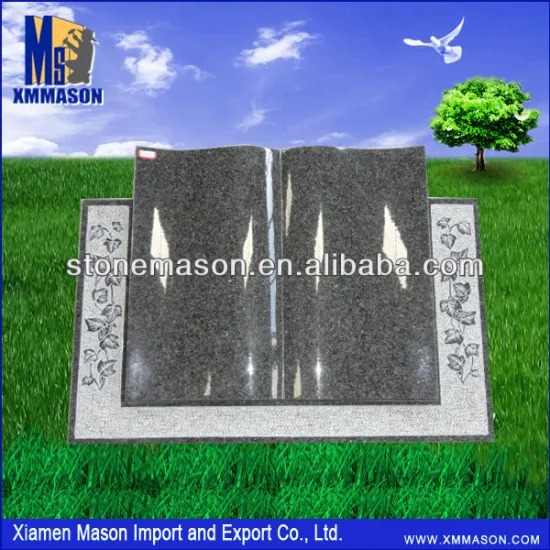 Perfect slant book shaped tombstone