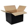 Custom Logo Matte Black Paper Corrugated Mailing Box