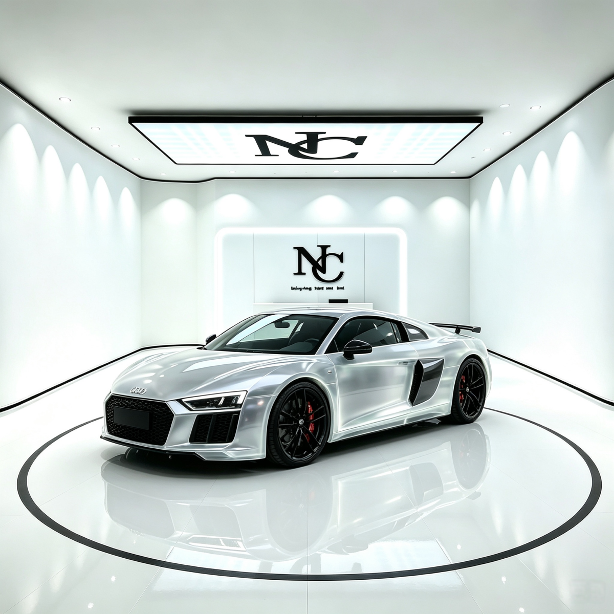 PL123-P Glass Smoke Silver Car Wrapping
