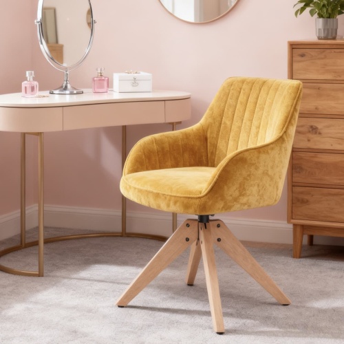 Nordic Modern Design Upholstered Velvet Fabric Chair