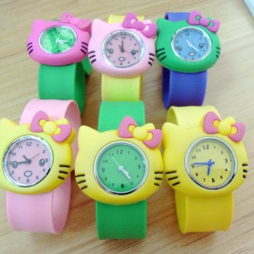 Cute Child Kids Silicone Cartoon Cat Wrist Watches