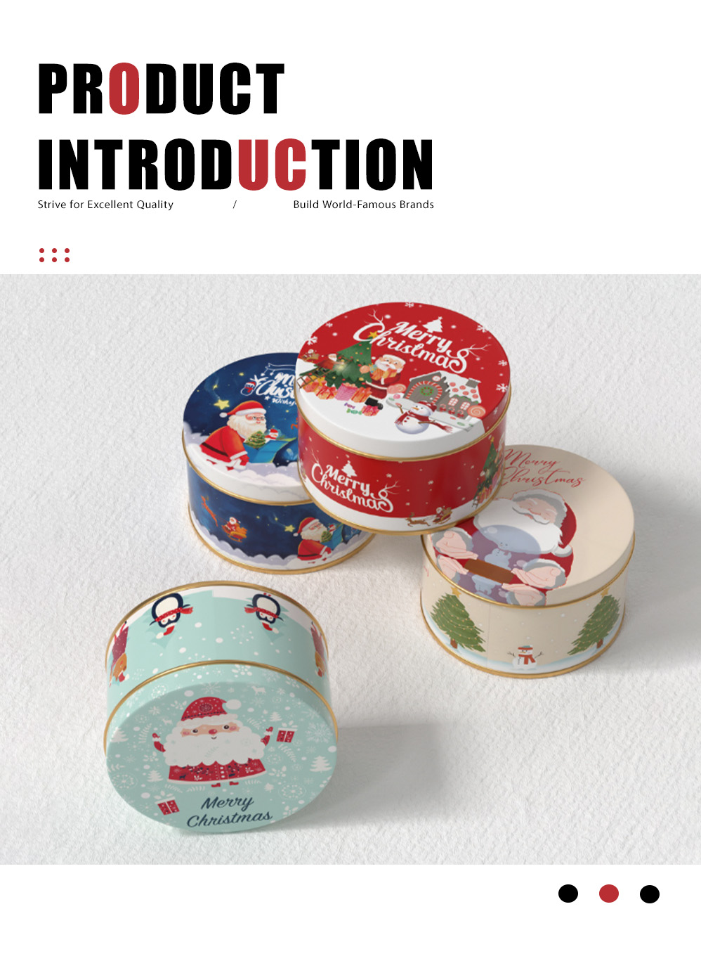 2-Christmas round tin can-X