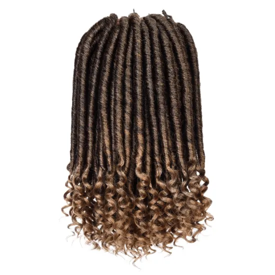 18 "Soft Curly Dreadlocks  braids pictures dread braids styles Crochet Goddess faux Locs crochet braid african hair extensions