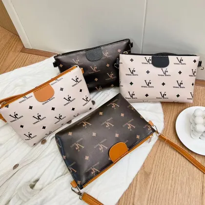 Custom imitation leather backpack small handbag purse