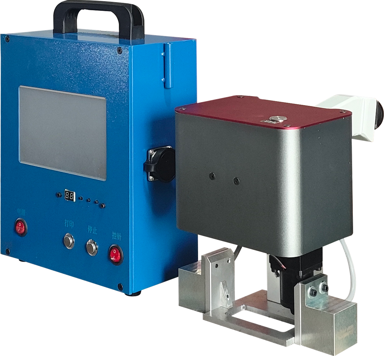 90x40mm light dot peen marking machine