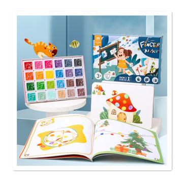 Finger Painting Set for Kids: Drawing Dough Kit & Paper Drawing Toys for Ages 2-4 & 5-7