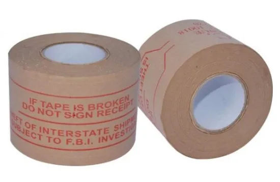 Kraft Paper Tape For Pasting Box Corner, Fiber water activated reinforced gummed kraft paper strong adhesive tape,
