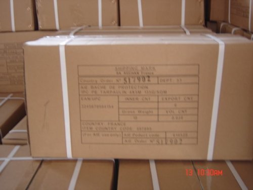 blue hdpe tarpaulin sheet pakking carton