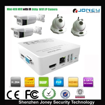 2014 Newest Product Mini NVR Kit, H. 264 WiFi NVR 960p IP Camera Kits, WiFi Security Camera Kit