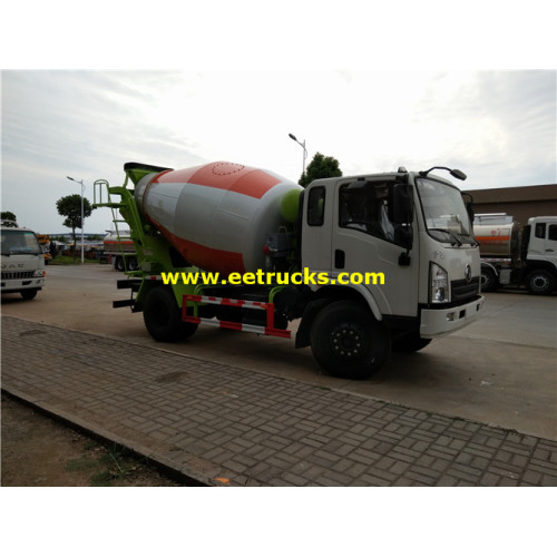 4000 Litres 4x2 Dongfeng Cement Mixer Trucks