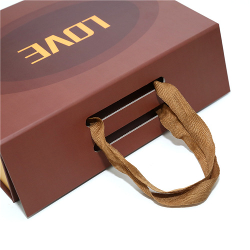 Magnetic Lid Closure Gift Cardboard Box with Handle