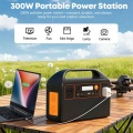 Aokaidun 300W LiFePO4 محطة الطاقة الشمسية الطاقة الاحتياطية المنزلية
