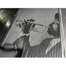 printing jazz Music acoustic slat wall panel