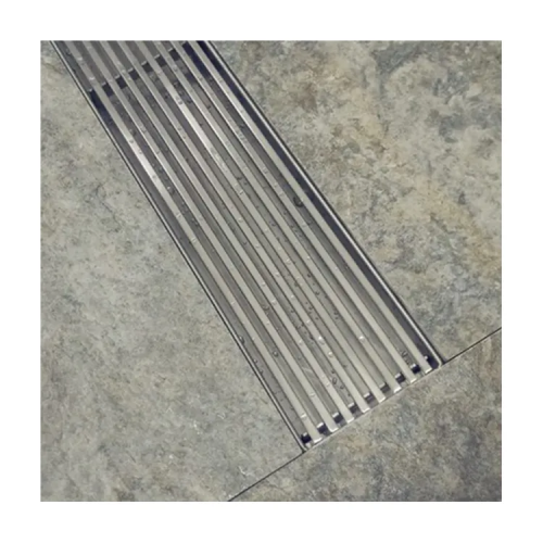 China linear bathroom shower stainless steel floor drain Factory