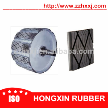 Elevator pulley lagging pads