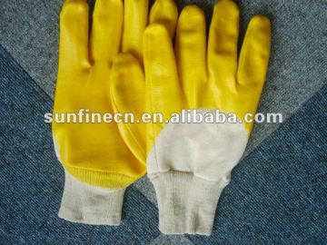 nitrile gloves with cotton for industrail use