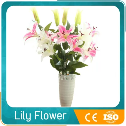 cheap decorative fabric lily artificial flower