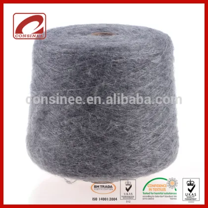 beautiful high grade 82% Kid Mohair yarn better than sunbeam paris mohair yarn