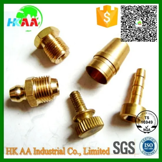 Custom precision cnc lathe machining brass screw machining nuzzles