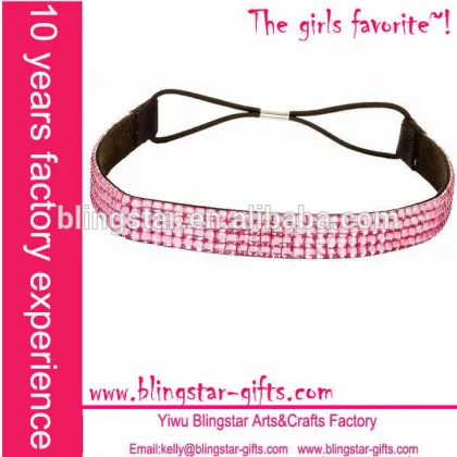 crystal stone hair band