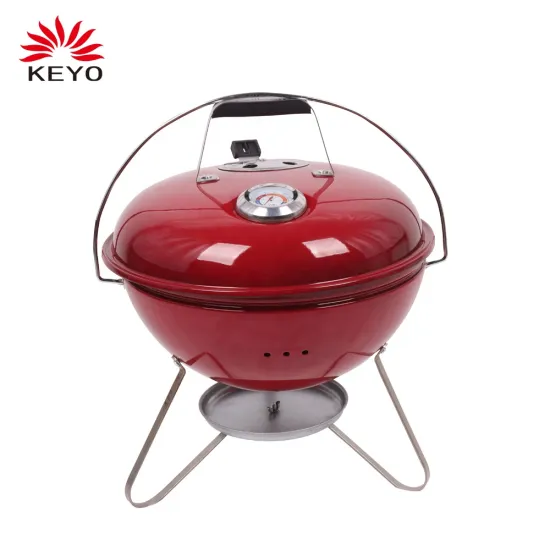 Portable Camping Kettle Grill 14.5 Inch Charcoal Barbecue Bbq Grills For Outdoor