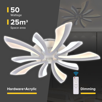 OEM Retro Akrilik Remote Control Bunga LED LEADE Lampu