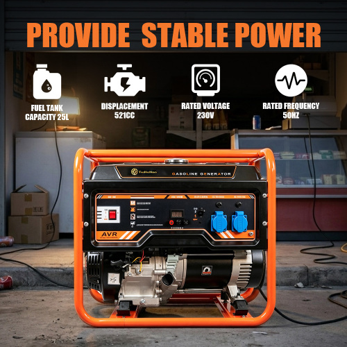 Generador de gasolina AVR de 9,5 kW con salida de voltaje estable