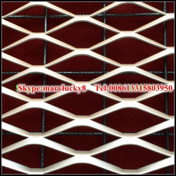 Anti static /PVDF Aluminum expanded metal for facade/curtain wall