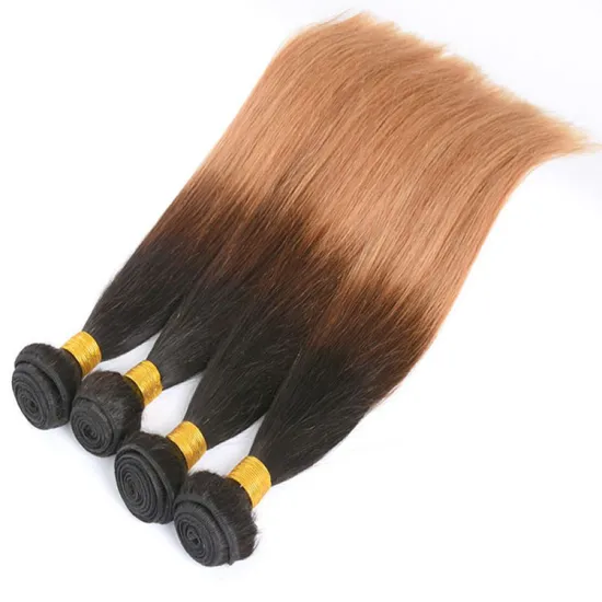 Hot Products Virgin Brazilian Hair 1b 4 27 Ombre Color Hair Bundles, Virgin Brazilian Human Straight Hair Extensions
