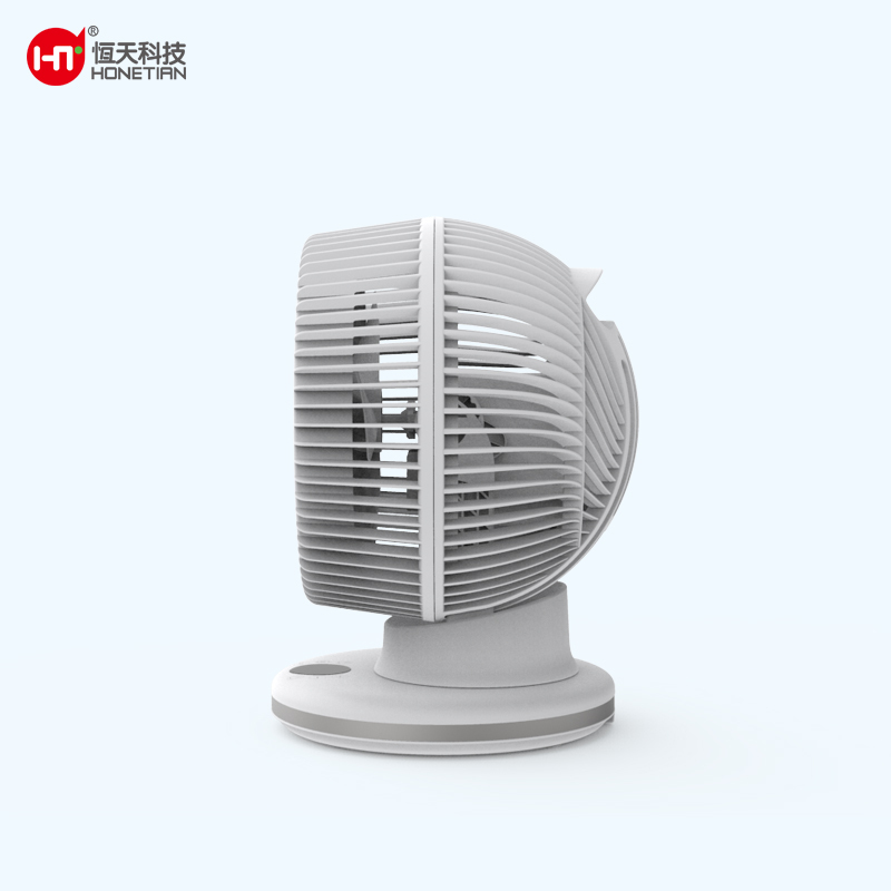 HONETIAN spiral grill 3 speeds 3D oscillation 8 inches AC circulator table white colour hot sellers indoor plastics fan