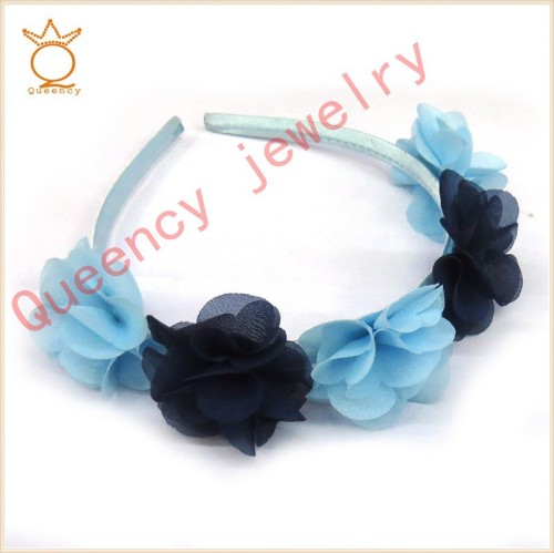 Hot sale flower girls headband,Elastic plasatic hairband