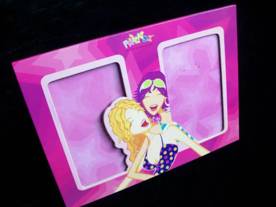 2 openings paper photo frame for friend gift