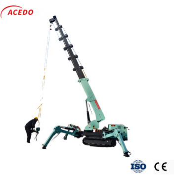 Сверхмощный 4-тонный гусеничный кран-паук