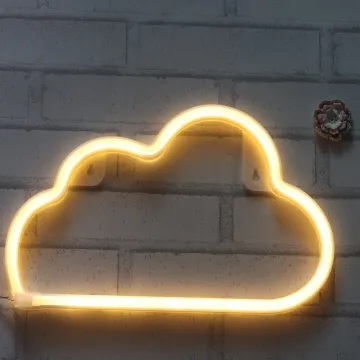 USB Powered LED Cloud Neon Light for Bedroom