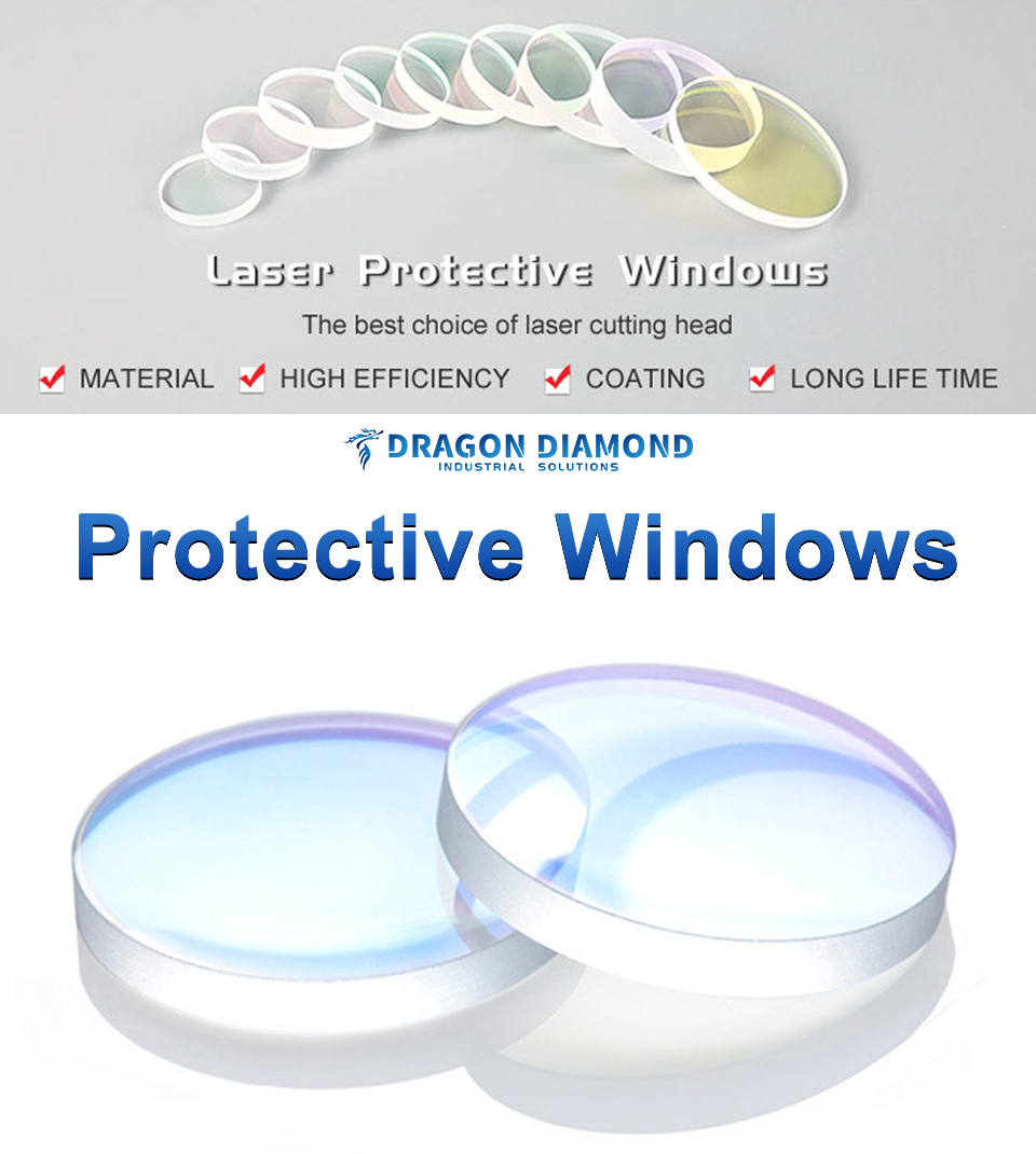 Raytools 20mm To 35.5mm Fiber Laser Protective Window Lenses For Quartz ...