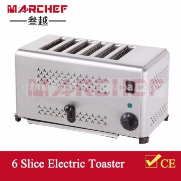 6 Slicer Commercial από ανοξείδωτο χάλυβα Ηλεκτρική τοστιέρα ET-6