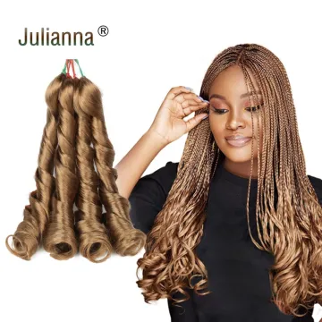 Kanekalon spiral french curl wave yaki pony style curly wavy afro kinky extensions synthetic braids for african hair attachments