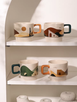 Scenery - Inspired Ceramic Mugs Set