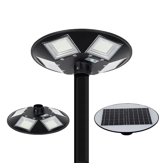 IP65 Round UFO Solar Power Garden Street Light with Adjustable Pole in 150W, 200W, 250W, and 300W: Smart Solar Street Lighting Solution