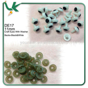 13mm Craft Eyes Toy eye Black Doll Eyes With Washer Backs