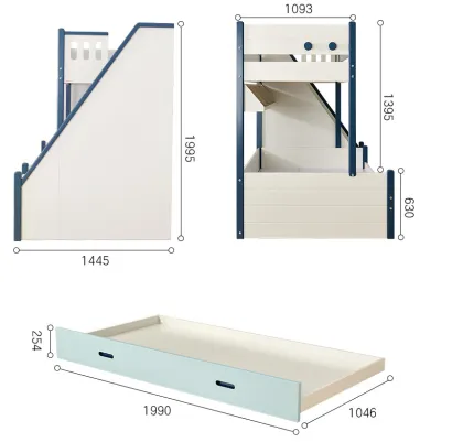 Hot sale lovely bed children bunk bed