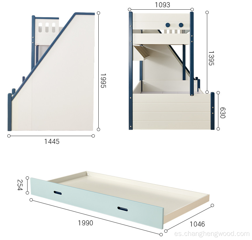 Venta caliente Cama encantadora Cama de literas para niños