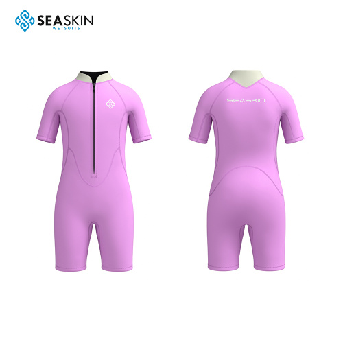 Seaskin Short Sleeves Springsuit with Front Zip