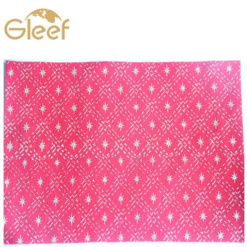 glitter printed design craft felt fabric