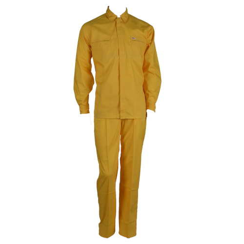 Fato de trabalho industrial 100% amarelo sarja