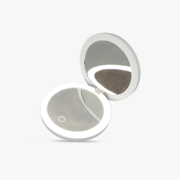 Handheld Folding Small Portable USB Charging Mini Make-up Mirror: Your Ultimate On-the-go Beauty Companion