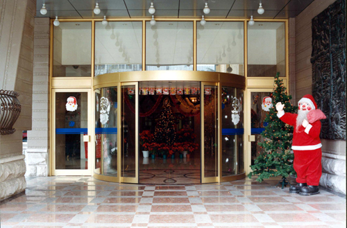 Hotel Entrances with Automatic Curved Sliding Doors
