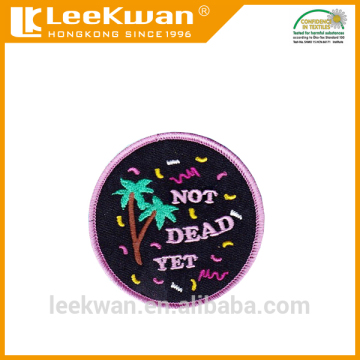 China made black twill embroidered patch